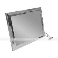 Зеркало поворотное, для МГН, травмобезопасное, нержавеющая сталь, 450x650 мм